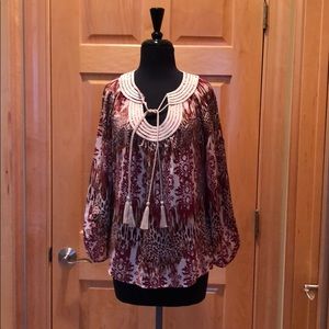 Beautiful earth tones blouse